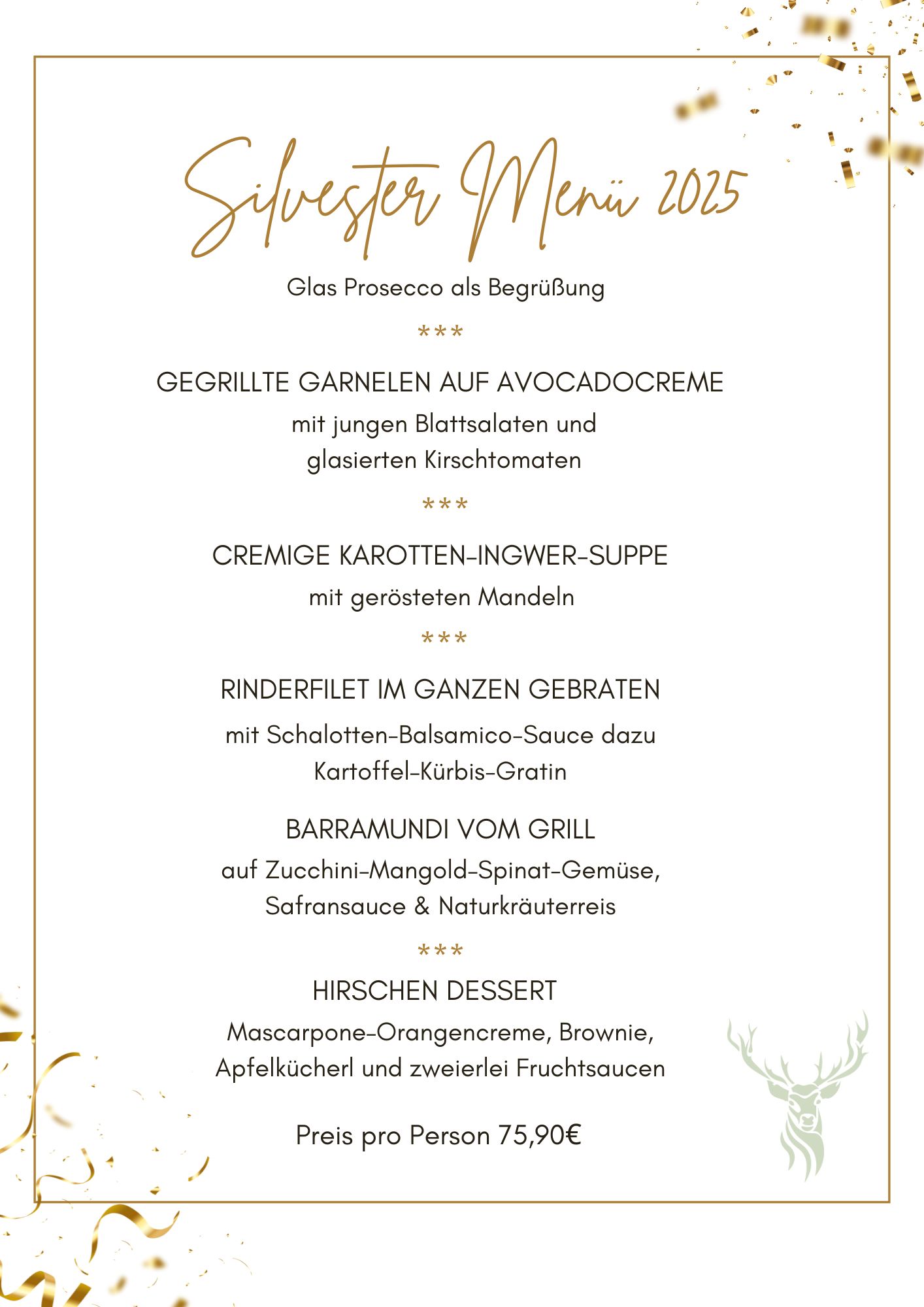 Silvestermenü 2025